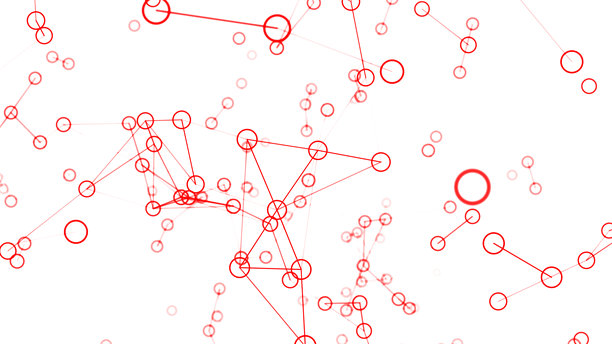 抽象数字流动粒子。网络连接背景。大数据可视化。科技背景。3D渲染。4K照片图片下载