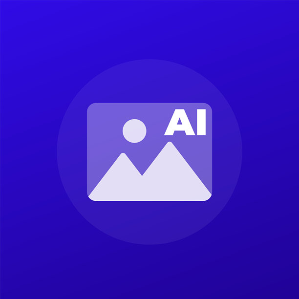 AI生成的图像或照片图标，透明设计图片下载