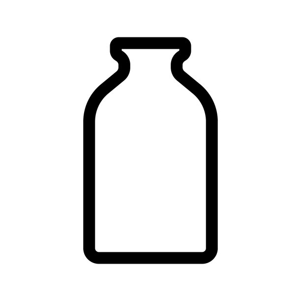 黑白花瓶符号标志设计素材图片下载