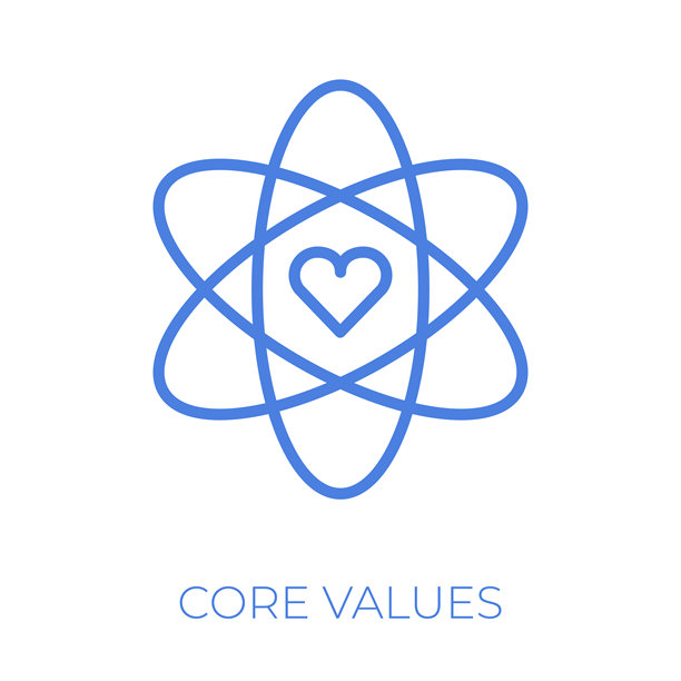 核心价值观可编辑线条矢量插图图片下载