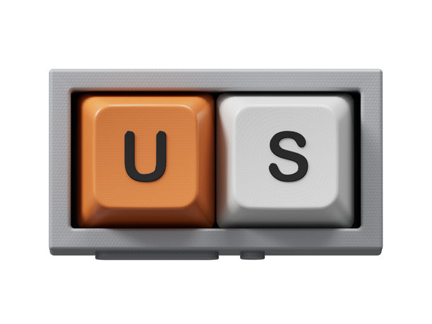 美国经济正在改变趋势，向上发展而非下滑（或反之）。3D渲染，绿色背景用于视频素材和剪辑路径。图片下载