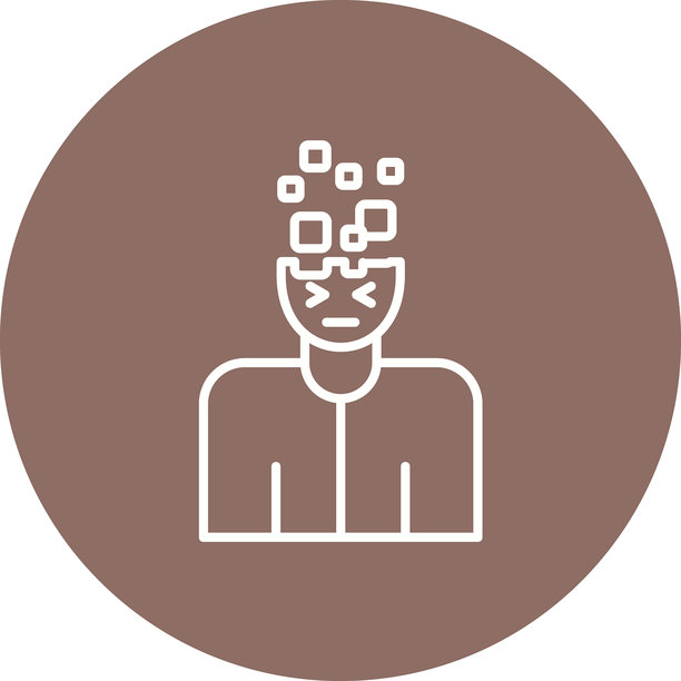 精神分裂症矢量图标图片下载