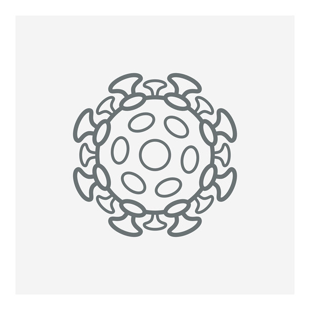 冠状病毒细菌病毒细胞图标图片下载