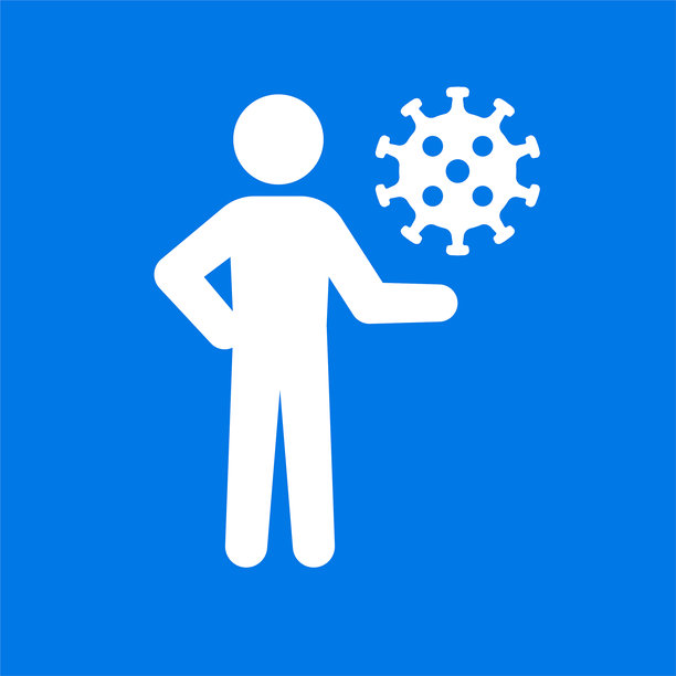 2019冠状病毒病研究图标的人图片下载