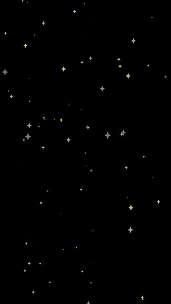 垂直尺寸可爱的闪光效果素材（黄色、白色、灰色）黑色背景图片下载