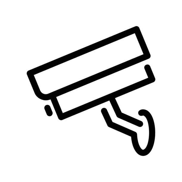 安装在支架上的监控摄像头，用于安全监控目的图片下载