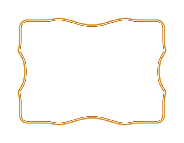 金色逼真的3D框架。奢华框架，复古物品照片框的模型，东方风格的装饰边框。用于证书和各种设计的矢量插图。图片下载