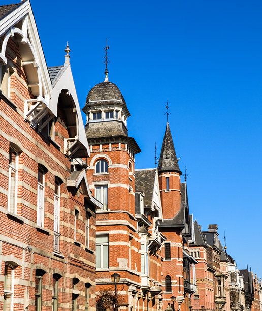 比利时安特卫普的老建筑。城市的历史中心。旅行照片图片下载