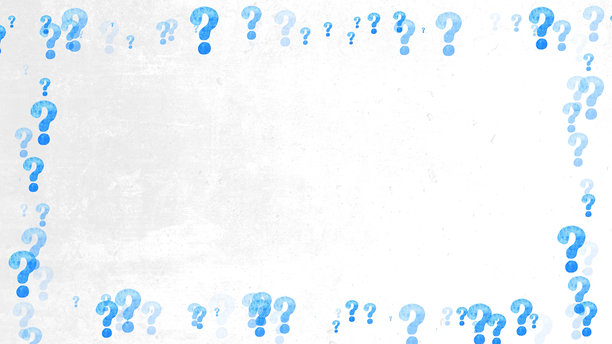蓝色问号动画循环旋转背景 4K 股票照片图片下载