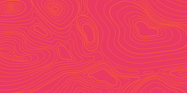 粉色地形图背景。抽象波浪等高线，山地地形网格，地理景观纹理横幅图片下载