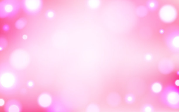柔和的粉色散景光背景，用于浪漫设计，甜蜜梦幻的光芒，适用于爱情、美容和情人节主题，背景装饰。素材插画图片下载