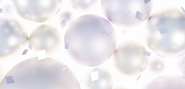 抽象背景，节日装饰球，用于节日装饰，3D插画图片下载