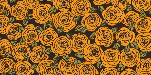 夏季玫瑰花背景。自然概念设计。现代花卉构图。海报、邀请函、贺卡的矢量图。植物风格的玫瑰花边框。留白。图片下载