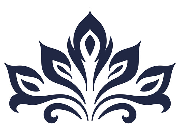 简约孔雀尾羽装饰花卉插画设计图片下载