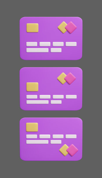 信用卡3D风格矢量插画。塑料信用卡和借记卡、非接触式支付、数字在线购物、安全交易金融商业技术3D风格矢量。图片下载