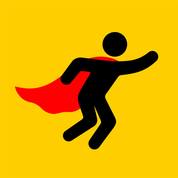 超级英雄在飞行图标海角图片下载