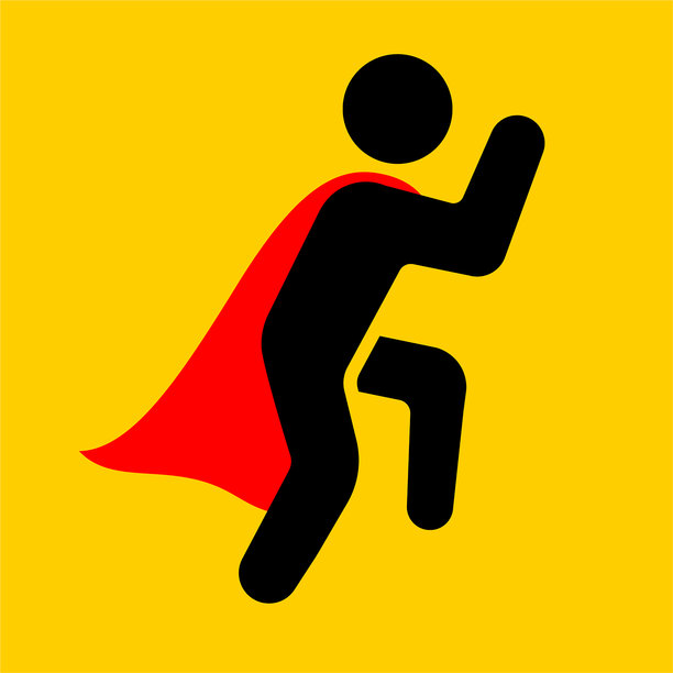 带有跳角图标的超级英雄图片下载