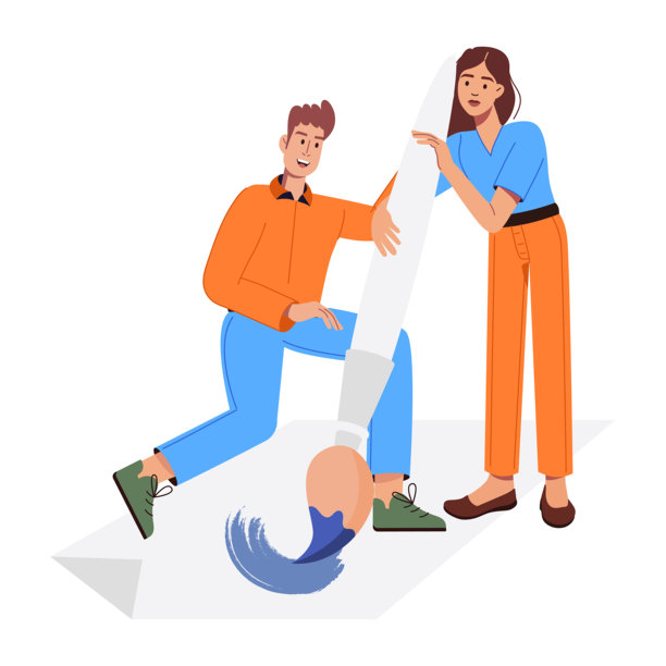 团队画平面风格人物插画图片下载