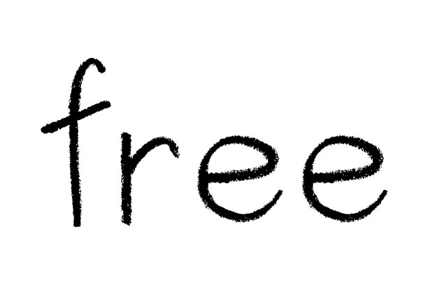 免费字母 手写词 现代书法笔刷 营销广告、印刷品、网页、横幅、海报、传单的模板 水墨插画图片下载