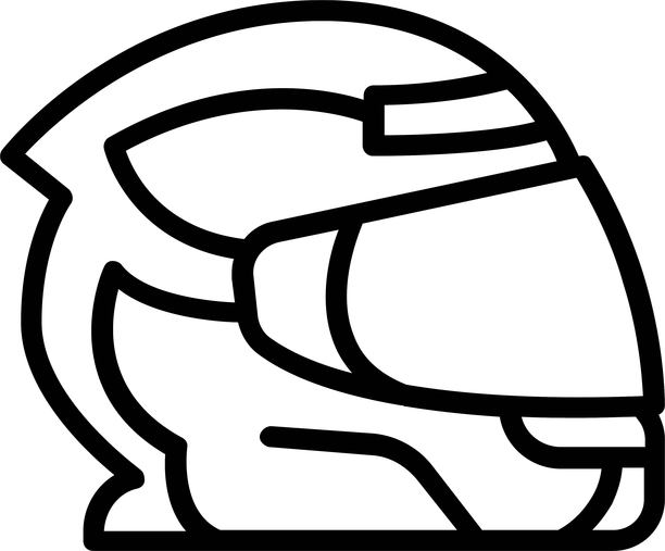 摩托车骑行头盔矢量图插画图片下载