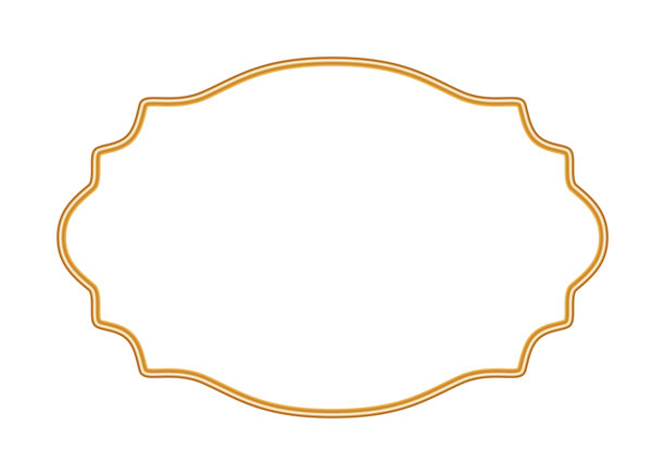 金色奢华3D边框。印度装饰元素。东方风格的闪亮装饰边框。照片边框的写实对象模型。证书、印章、小插图的矢量图。图片下载