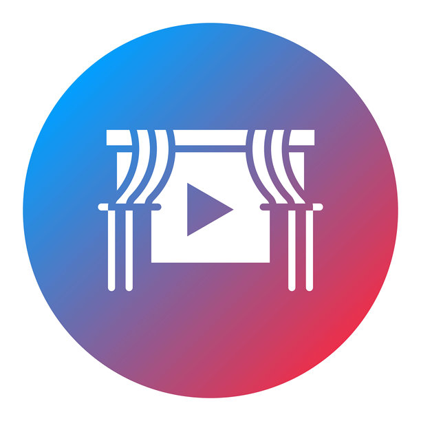 电影屏幕矢量图标图片下载