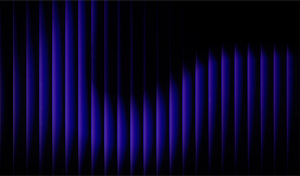 抽象的紫色和黑色玻璃渐变背景，带有光泽的铬反射和肋状金属纹理。黑暗的未来主义波浪设计，非常适合奢侈品牌、数字艺术和现代科技视觉。图片下载