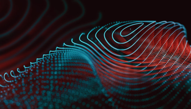 科技、科学和云计算的抽象背景。三维插画。图片下载