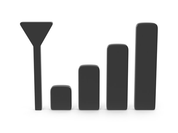 网络信号强度图标 3D 渲染图片下载