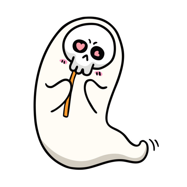 手绘风格插画：一个穿着万圣节服装的孩子，概念插画，线条勾勒图片下载