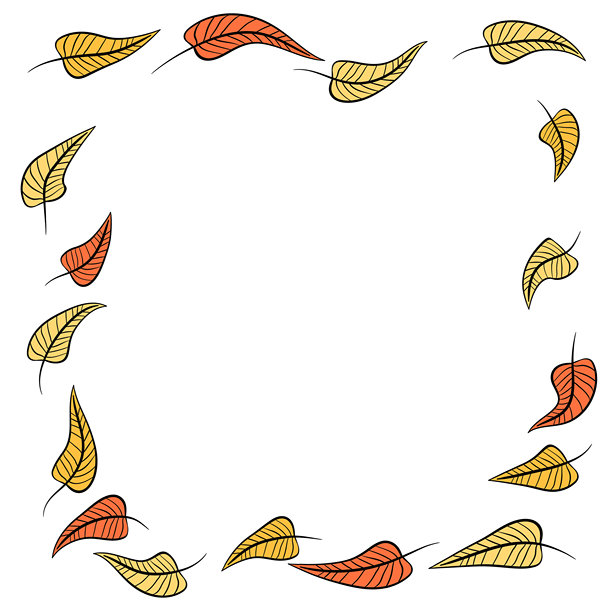 手绘植物、分隔线、花环、边框。圆形花卉框架，带有白背景上的叶子。矢量手绘插图，适用于壁纸、海报、卡片。可复制空间。涂鸦风格图片下载