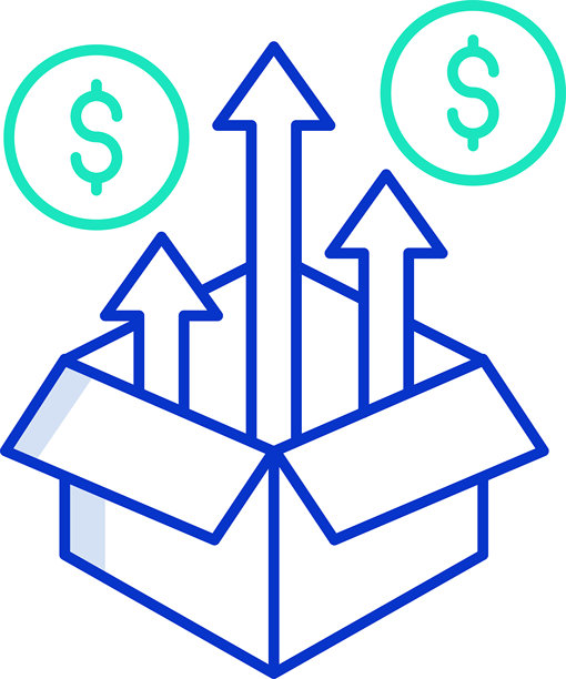 大纲颜色产品投资矢量插画图标图片下载