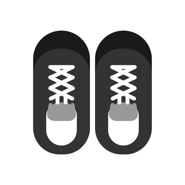 运动鞋、跑鞋、系带鞋插画素材图片下载