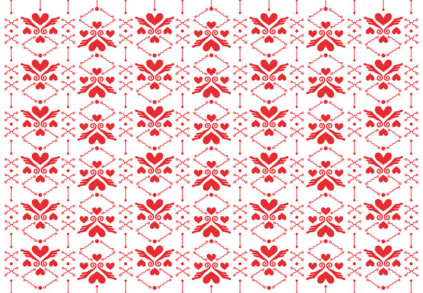天使心格纹背景素材图片下载