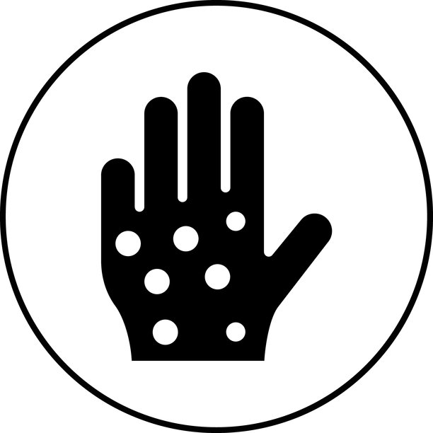 皮肤瘙痒矢量图标图片下载