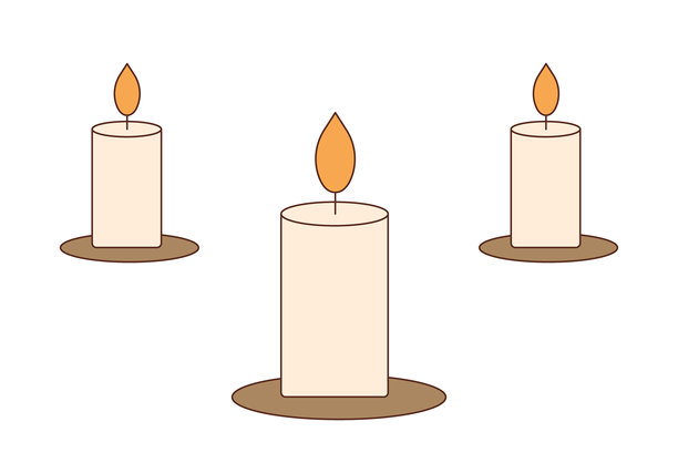 浪漫晚餐餐桌插画，配有酒杯和烛光图片下载