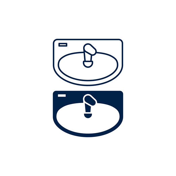 水槽俯视图矢量插画图标集图片下载