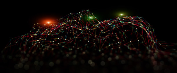 科技与科学的抽象背景。三维插画。图片下载