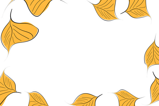 手绘植物、分隔线、花环、边框。白色背景上的圆形叶子花卉边框。矢量手绘插画，适用于壁纸、海报、卡片。留有复制空间。涂鸦风格图片下载