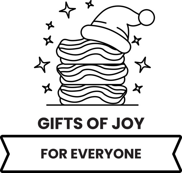 一顶帽子放在叠好的煎饼上的黑白照片图片下载