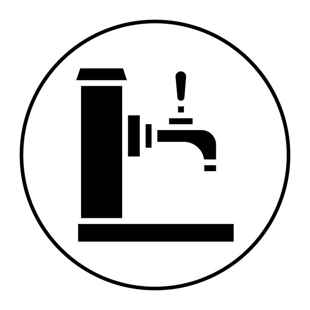 啤酒龙头矢量图标图片下载