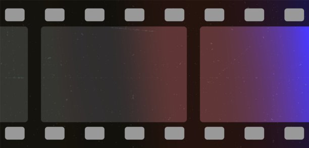 Lomo风格的夜晚胶片，带有模糊和颗粒纹理。微妙的眩光和全息色彩营造出复古电影效果。矢量插画。复古照片叠加背景。图片下载