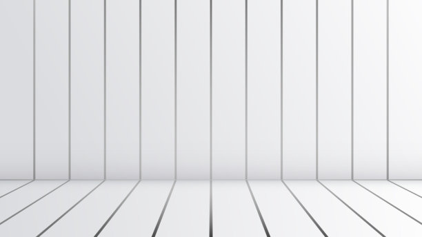极简白色3D工作室背景，带有垂直面板和柔和的光影，干净空旷的室内空间，适用于产品展示或现代场景。图片下载