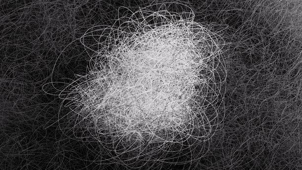 3D抽象手绘涂鸦纹理插画。黑白色粗毡表面，细节丰富，非常适合用作背景、设计项目或艺术构图。图片下载