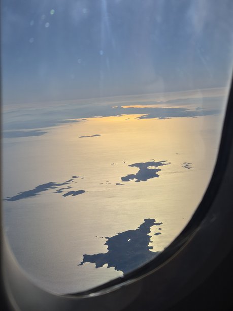 科斯岛 - 希腊 - 抵达岛屿。飞机上的照片。图片下载