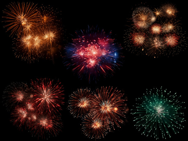 真实的烟花素材图图片下载