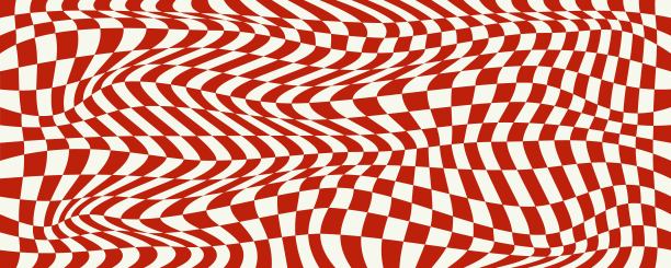 红白格子无缝图案。大胆、充满活力的几何纹理，适用于运动、品牌、包装、印刷品和网页设计。图片下载