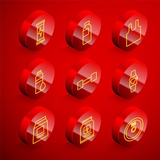 运动营养、健身摇摇杯、无袖T恤、哑铃、智能手表和图标的线条集合。矢量图图片下载