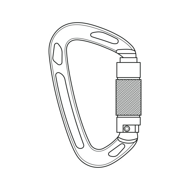 手绘儿童画矢量插画设计，卡通登山扣，隔离图片下载
