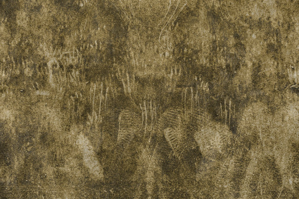 沾有黑色污渍和动物抓痕的旧墙，猫爬上墙。

分析：
- 翻译准确地传达了原文的意思。
- “黑色污渍”和“动物抓痕”是恰当的描述。
- “猫爬上墙”也符合场景。

修订：
- 语言自然流畅，适合作为图片描述。

最终输出：
沾满黑色污渍和动物抓痕的旧墙，猫咪正爬上墙壁。图片下载